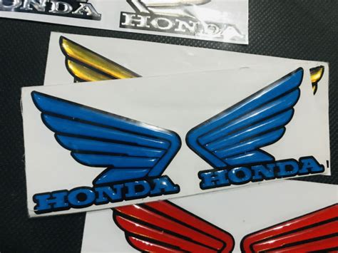 StikerQ Stiker Timbul Honda Wings Sayap Honda Sticker Variasi Emblem