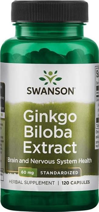 Swanson Ginkgo Biloba Extract 60mg 120 κάψουλες Skroutz gr