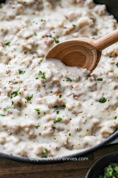 The Best Sausage Gravy Recipe Spend With Pennies