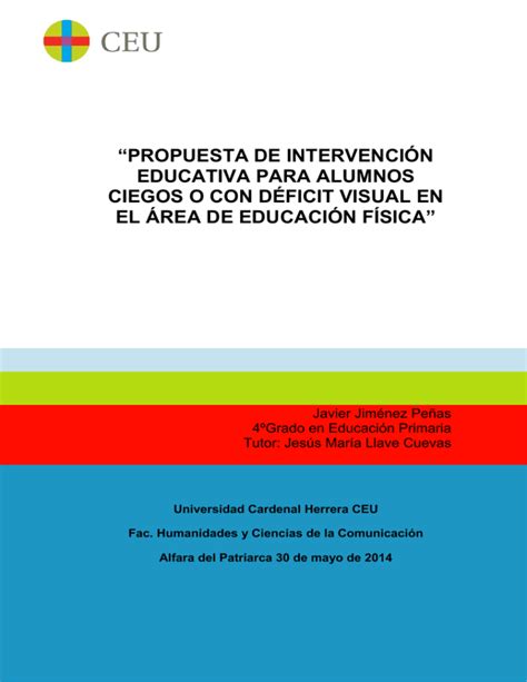 Propuesta De Intervenci N Educativa Para Alumnos