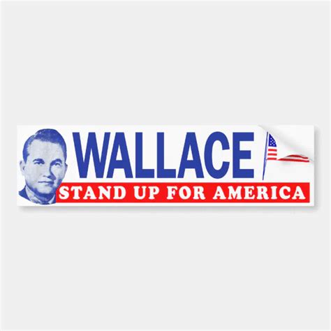 1968 George Wallace Stand Up For America Bumper Bumper Sticker Zazzle