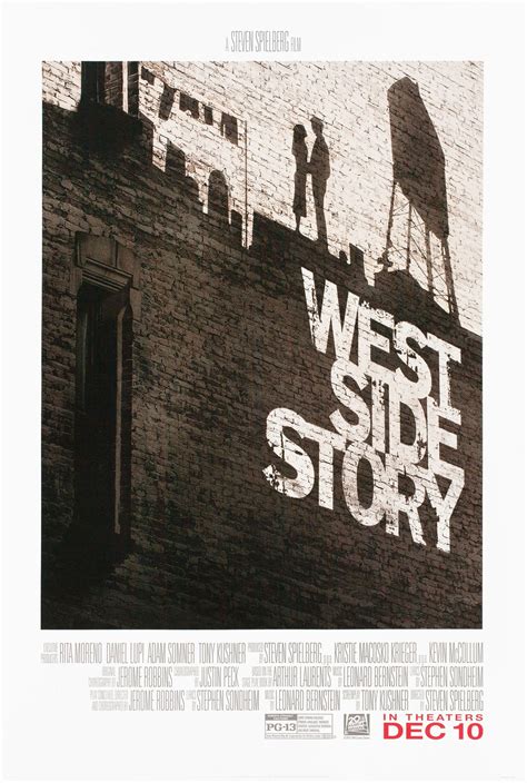 West Side Story Original 2021 U.S. One Sheet Movie Poster - Posteritati Movie Poster Gallery