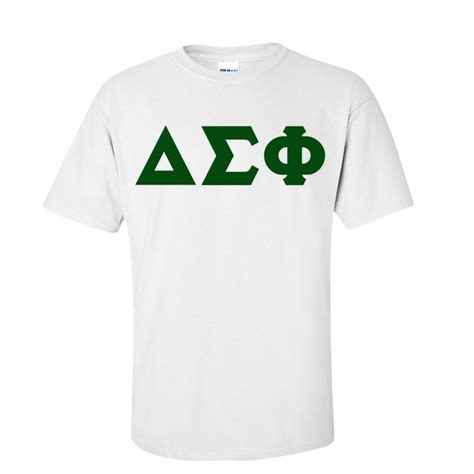 Delta Sigma Phi Discount Twill Lettered Tee Greek Gear