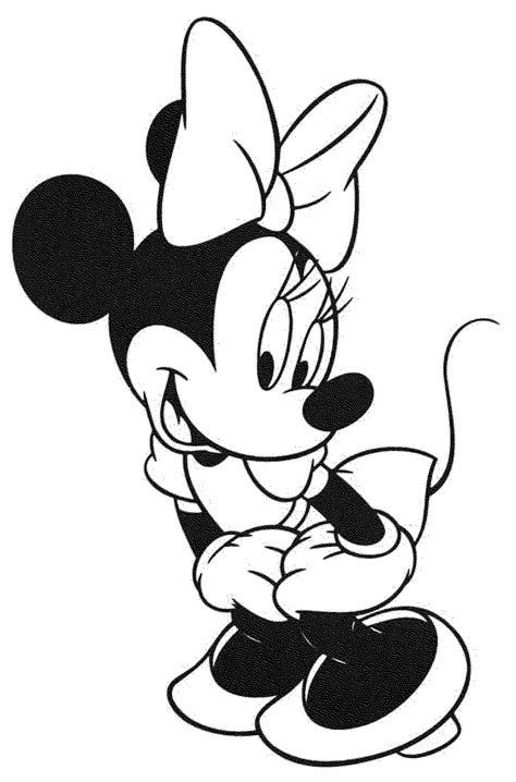 Free Printable Minnie Mouse Coloring Pages