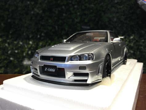 1 18 Autoart Nissan Skyline Gt R R34 Z Tune 77461【mgm】 Max Gear Model 模型店 線上購物 有閑購物