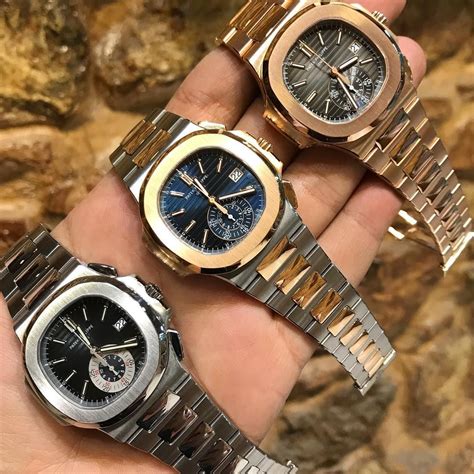 Patek Philippe Nautilus Chronograph Date Rose Gold Tiffany