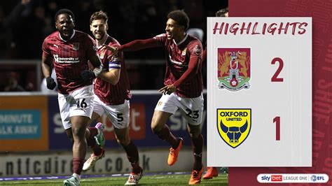 Highlights Northampton Town Oxford United Youtube