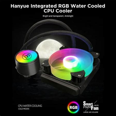 COOLMOON RGB All-in-One Liquid CPU Cooler Radiator Water Cooling rgb liquid cpu cooler rgb ...