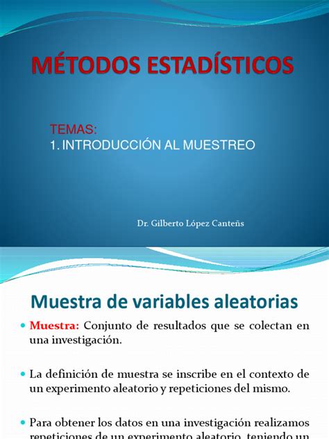 Introducción Al Muestreo Descargar Gratis Pdf Muestreo Estadísticas Media