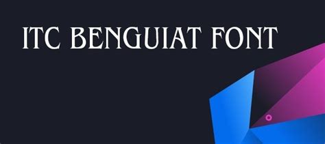 Itc Benguiat Font Free Download