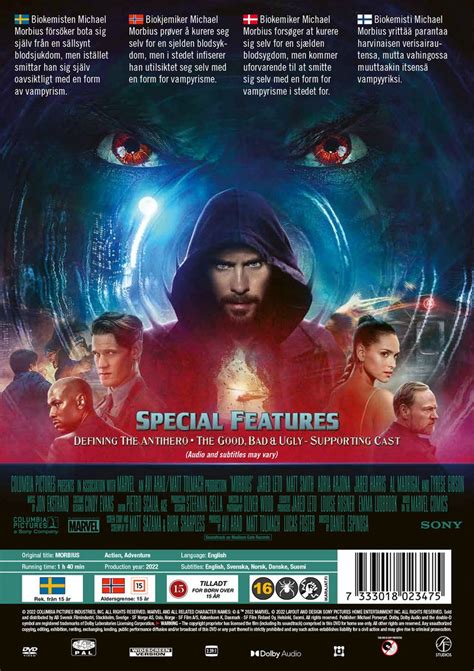 Morbius Dvd Import Met Nl Ondertiteling Dvd Jared Leto Matt Smith