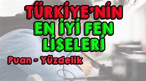 Türkiye nin En İyi Fen Liseleri LGS YouTube