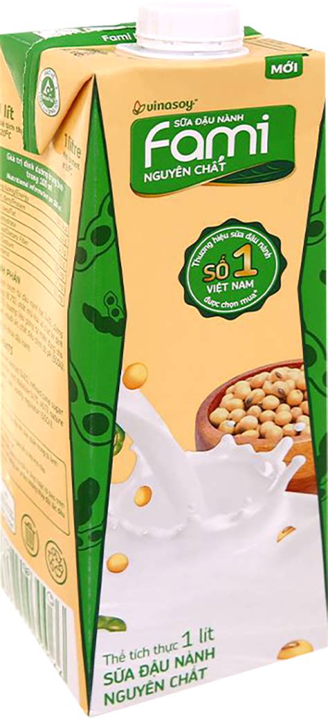 Sữa đậu nành Fami nguyên chất 1L - FujiMart