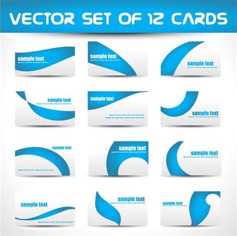 vector set of business cards 219418 Vector Art at Vecteezy