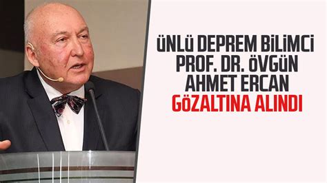 Nl Deprem Bilimci Prof Dr Vg N Ahmet Ercan G Zalt Na Al Nd