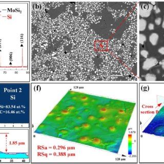 Surface Morphology And Phase Composition Of Si Mosi Coating A Xrd