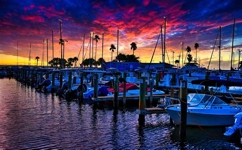 Boats Harbor Sunset Free Photo On Pixabay Pixabay