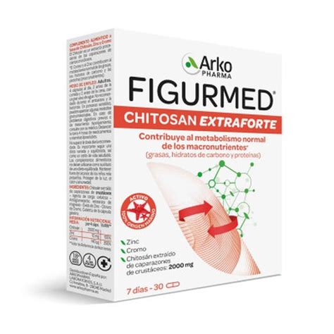 Figurmed Chitosan Extraforte 500mg 30 cápsulas 1528186 Control de peso