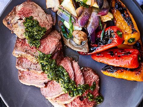 Barbecued Rump With Chimichurri And Roasted Peppers Tasman Butchers