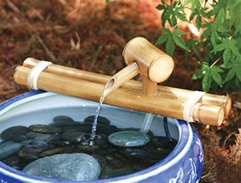 Amazon Bamboo Accents Low Profile Water Fountain For Garden