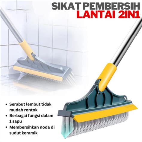 Jual Ags Sikat Toilet Lantai Sikat Dorong Gagang Panjang Shopee