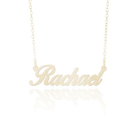 Custom Gold Name Necklace Sincerely Silver