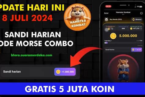 Sandi Harian Hamster Kombat Lengkap Combo Harian Kode Morse Update 8