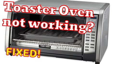 Black Decker Toaster Oven Repair Free Fix Youtube