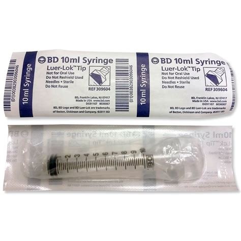 Bd New Sterile Sealed Ml Syringes Only Luer Lock Tip No