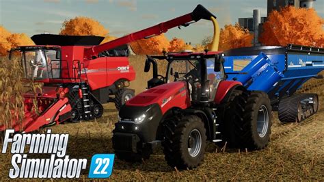 Case Ih Axial Flow 9250 Corn Harvest Cinematic Farming Simulator 22