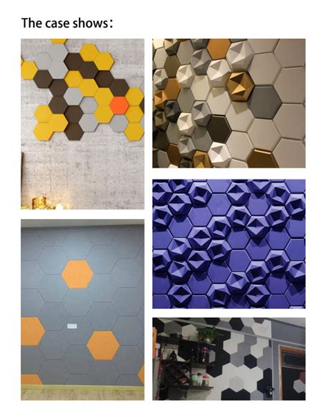 High Density Sound Proof Wall Panels Stylish Hexagon Acoustic Panels