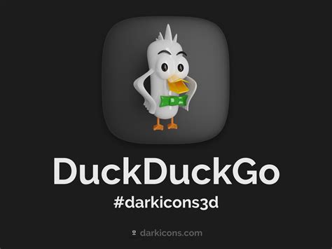 DuckDuckGo 3D Icon By Dark Icons On Dribbble