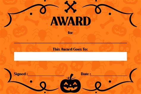 Free Printable Halloween Certificates Printable Templates