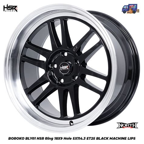 Jual Velg Mobil Ring 18 BOROKO BLY01 HSR R18 Lebar 9 Inch PCD 5x114 3