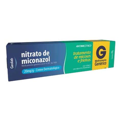 Nitrato De Miconazol 20mgg Creme Dermatologico 28g Generico Geolab