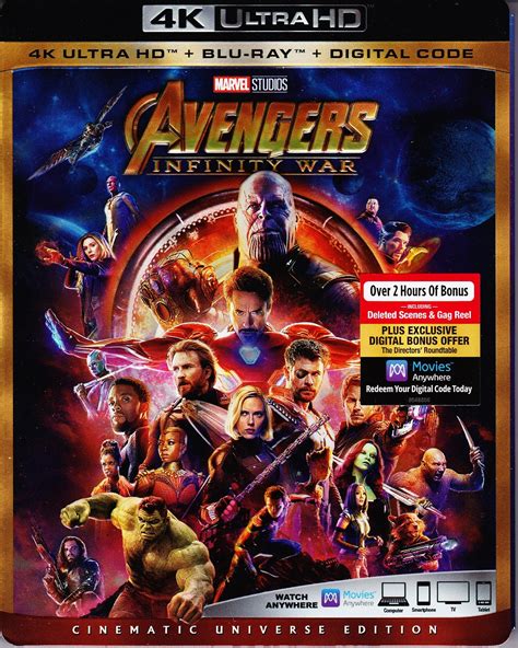 4K UHD Blu Ray Review AVENGERS INFINITY WAR No R Eruns Net