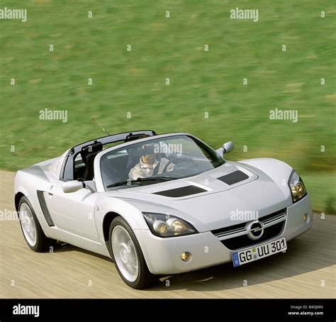 Car, Opel Speedster, model year 1999-, Convertible, silver, diagonal ...