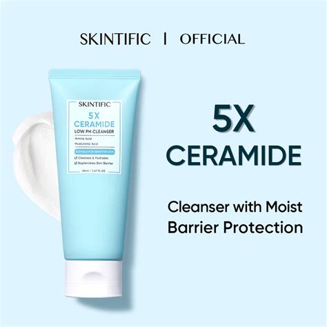 Jual Skintific 5x Ceramide Low Ph Cleanser Facial Wash Gentle Cleanser For Sensitive Skin 15ml