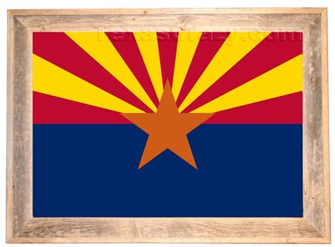 Buy 2 X 3 Arizona State Flag Framed AZ Flag Wall Art