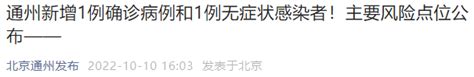 10月10日0时至15时北京通州新增病例风险点位公布 北京本地宝