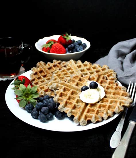 Vegan Gluten Free Sourdough Waffles - Holy Cow Vegan