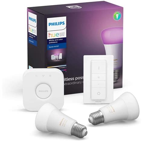 Philips Hue White And Color Ambiance Starter Kit X E Inkl Bridge Bt