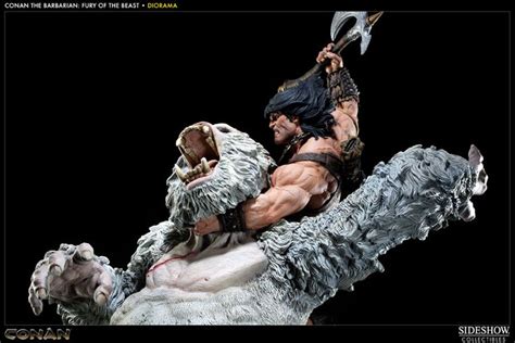 Conan Conan The Barbarian Fury Of The Beast Polystone Diorama By