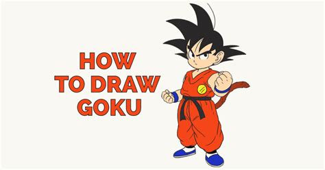 How To Draw Goku In A Few Quick Steps Easy Drawing Tutorials