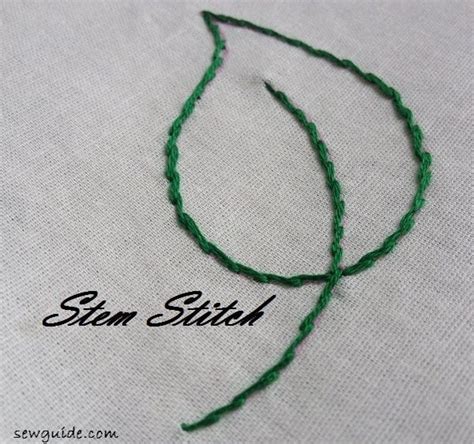 STEM STITCH & 3 beautiful variations {Embroidery stitching tutorials ...