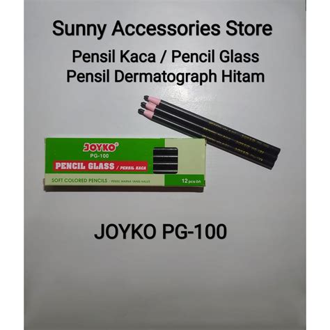 Jual Pensil Kaca Pencil Glass Pensil Dermatograph Hitam Joyko Pg