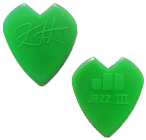 METALLICA Kirk Hammett Guitar Pick Jazz III Molded Green! Kirk Hammett ...