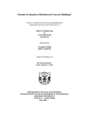 Fillable Online Seismic Evaluation And Retrofitting Of Buildings And