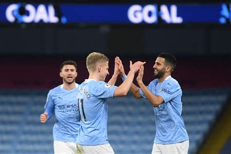 Man City Vs Southampton Riyad Mahrez Stars As Leaders Return To