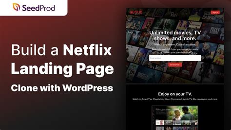 Build A Netflix Landing Page Clone With WordPress YouTube